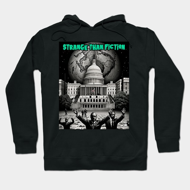 Strange than fiction Hoodie by Hater Panda